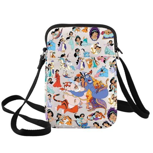 Princess Jasmine Crossbody Bag Aladdin & Jasmine Fans Gift Jasmine & Magic Genie Shoulder Bag Jasmine Merchandise