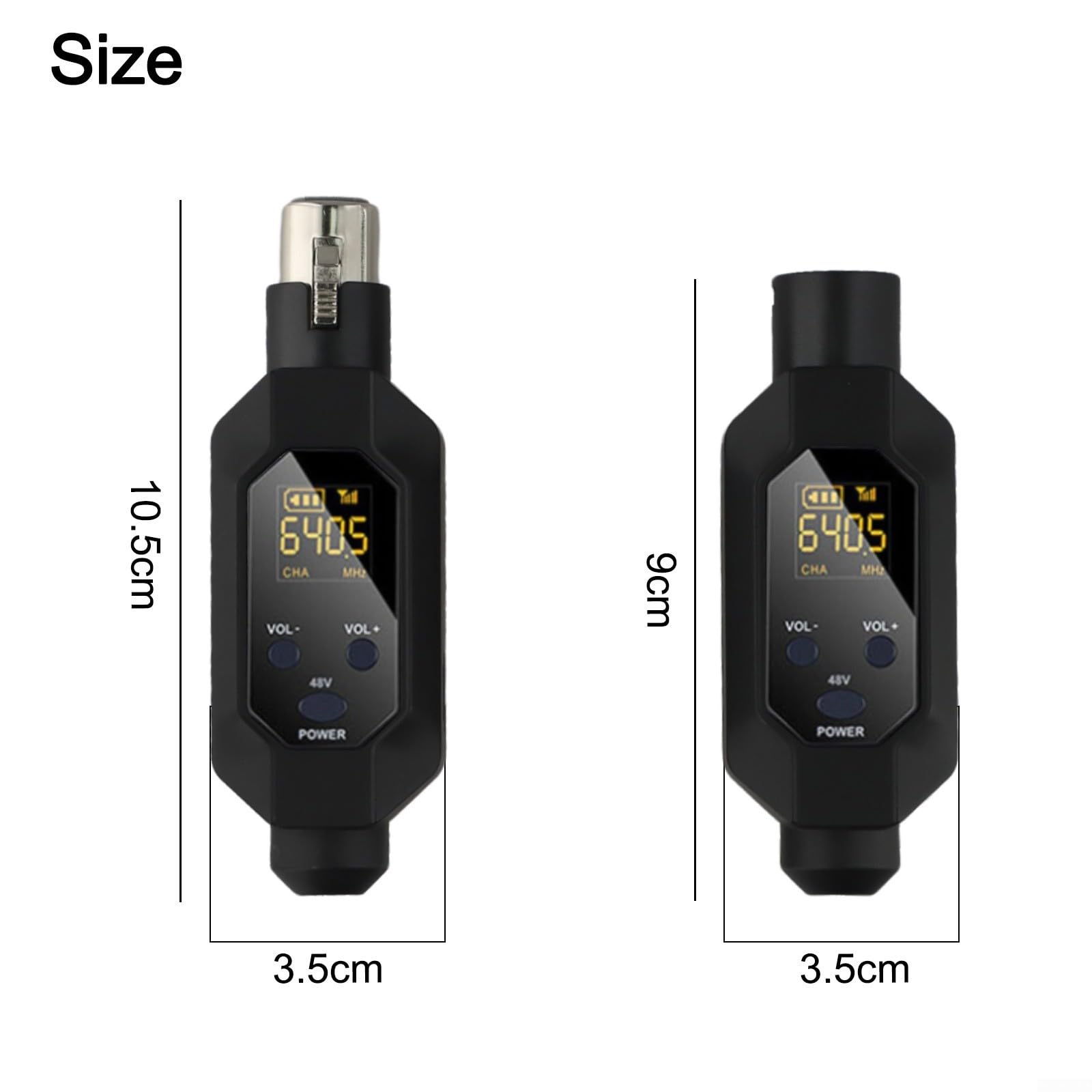 UHF Wireless Mic System 600-690MHz Stage Use(1 in 2)