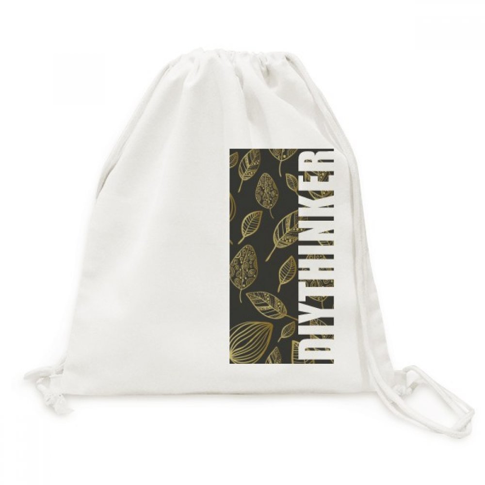 Sac de voyage en toile imprimé feuille d'or pour vos sorties - 5