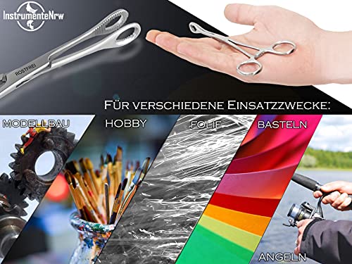 Piercing Klemme Oval geschlossen - Piercingklemme mit Zahnung (15,5 cm)