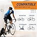 Bikeroo Wide Cruiser Saddle - Comfort Seat Fits Indoor & Outdoor Bicycles - Steel Spring & Elastomer Suspension - Memory Foam - Black
