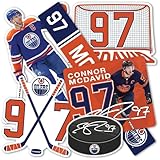 Desert Cactus Edmonton Oilers Sticker Team NHL National Hockey League Player Vinyl Decal Laptop Water Bottle Car Scrapbook (Type P2 - Connor McDavid)