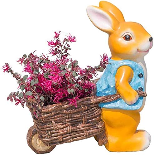 Sculpture de jardin lapin en résine pour sublimer votre cour ou balcon