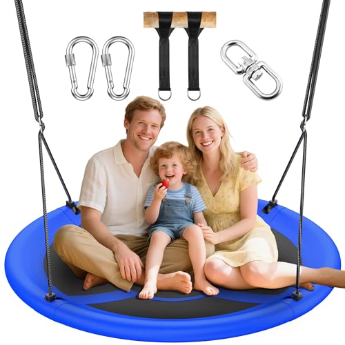 Everyfun 43' Saucer Tree Swing for Kids Adult, 700lbs...