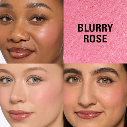 Image of Revolution Beauty London, Bouncy Blur Blush, Powder Makeup Blush for Cheeks, Buildable Formula, Vegan & Cruelty-Free, Blurry Rose, 0.19 oz