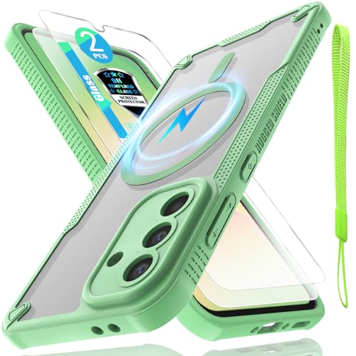 Coque Samsung Galaxy A56 antichoc magnétique avec dragonne et vitres 9H