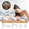 Baby Sleeping Sign for Front Door - Shejdgart Please Do Not Knock or Ring Doorbell Sign Shhh Baby Sleeping Door Hanger Wooden No Soliciting Doors Signs for Nursery Home Bedroom School Decor #3