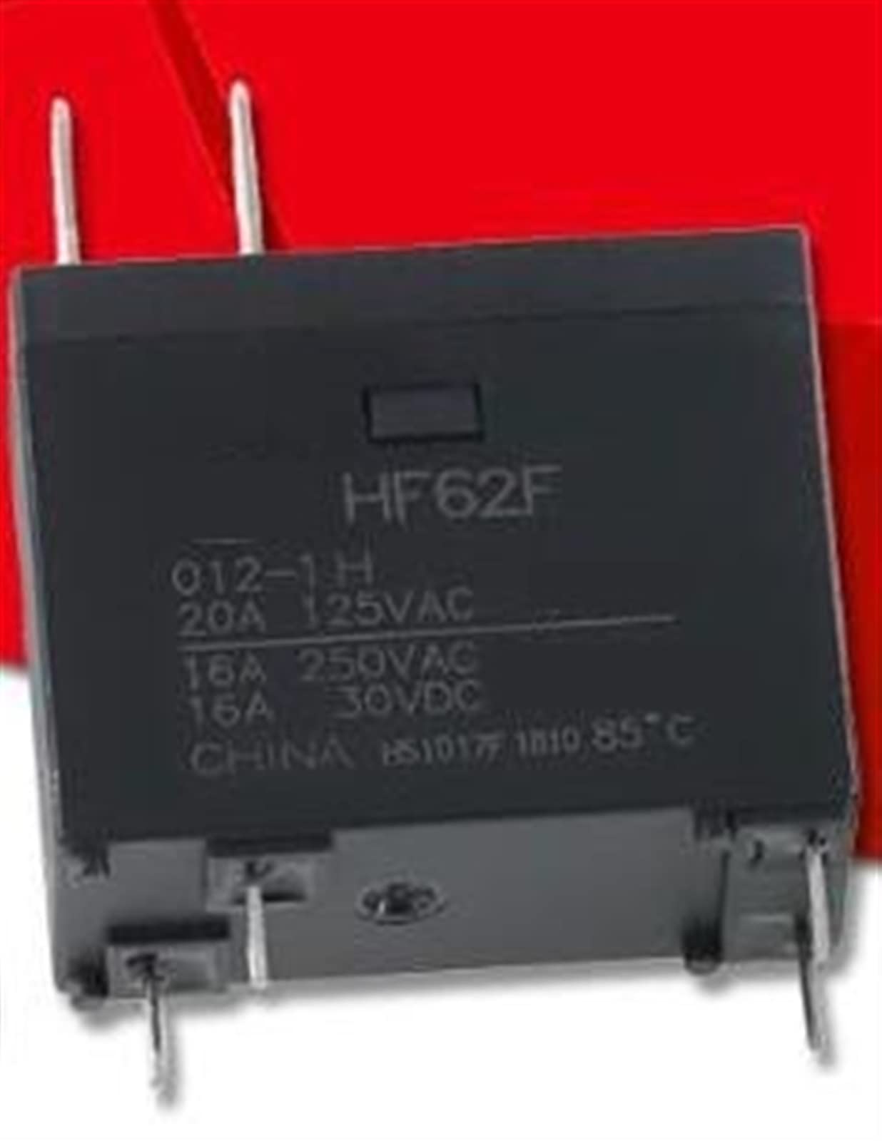 AQHYEBNSR 10PCS Relay JQX-62F HF-62F-012-1H HF62F-024-1H HF-62F-012-1HT HF 62F 024 1HT 16A 250VAC 4pin 12V 24V