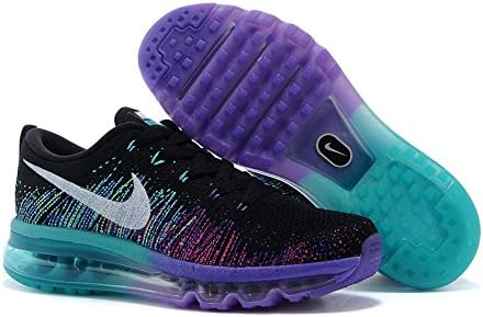 Nike Flyknit Air Max 2014 Zapatillas de running para hombre tamaño 10,5 m,  color negro/morado/azul : Amazon.es: Zapatos y complementos