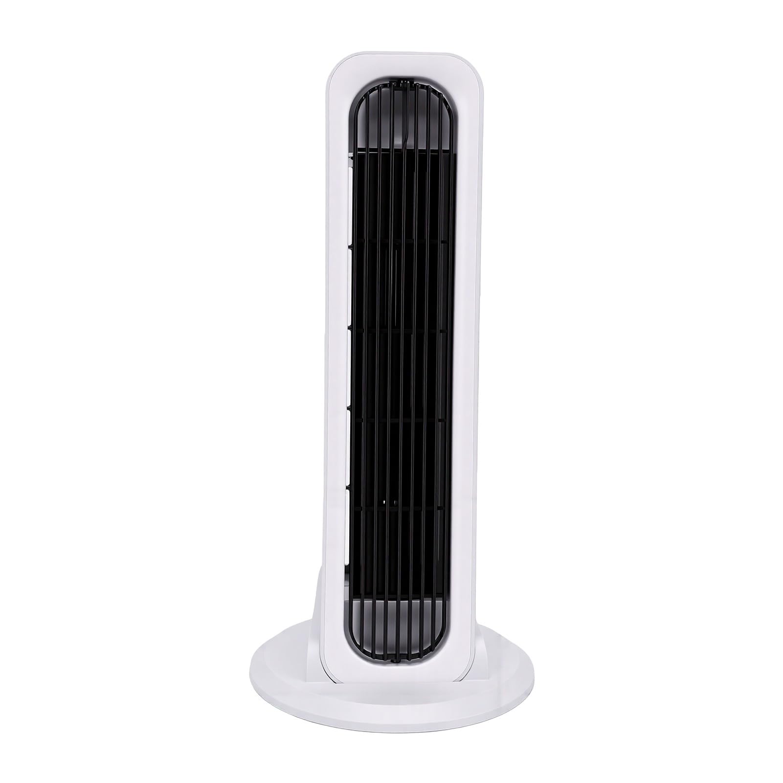 Ventilatore a Torre Silenzioso, Ventilatore Oscillante con Impostazione della velocità Regolabile, Oscillazione a 48 Gradi for Casa (bianco e nero)