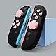 Niedliches Silikon-Knopfkappen-Set, Silikon-Tasten-Aufkleber für Nintendo Switch 2, NS2 Joystick-Kappe, Kreuzrichtungs-Tastenkappe (Stern lila schwarz)