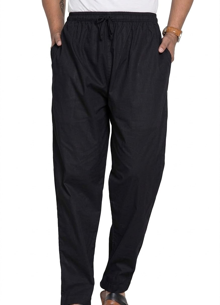 ayzal dresses Men's Cotton Pajama Pant, Elastic Waist, Lightweight Breathable, Regular Fit, Casual Nightwear Lounge Sleepwear Bottom-picture-19