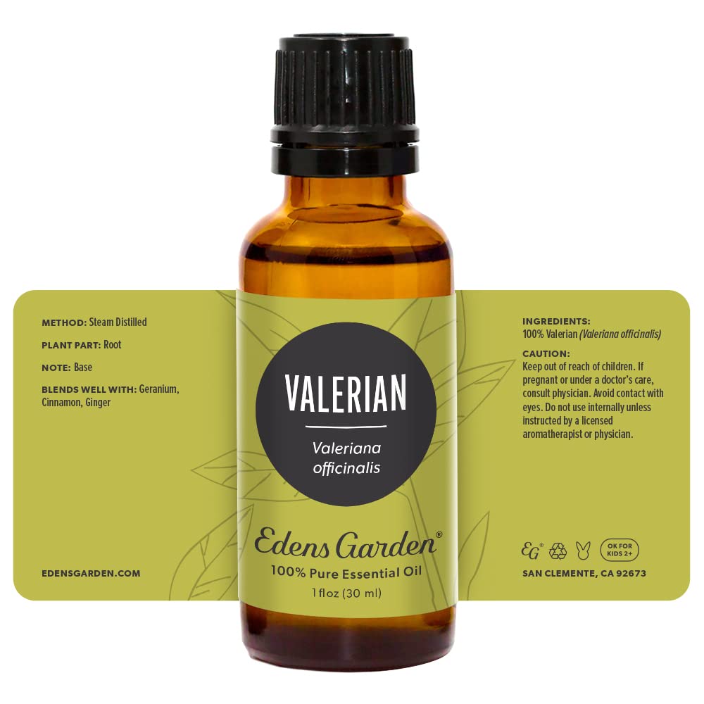 Edens Garden Valerian 30 ml 100% Pure Undiluted Therapeutic Grade Essential Oil GC/MS Tested
