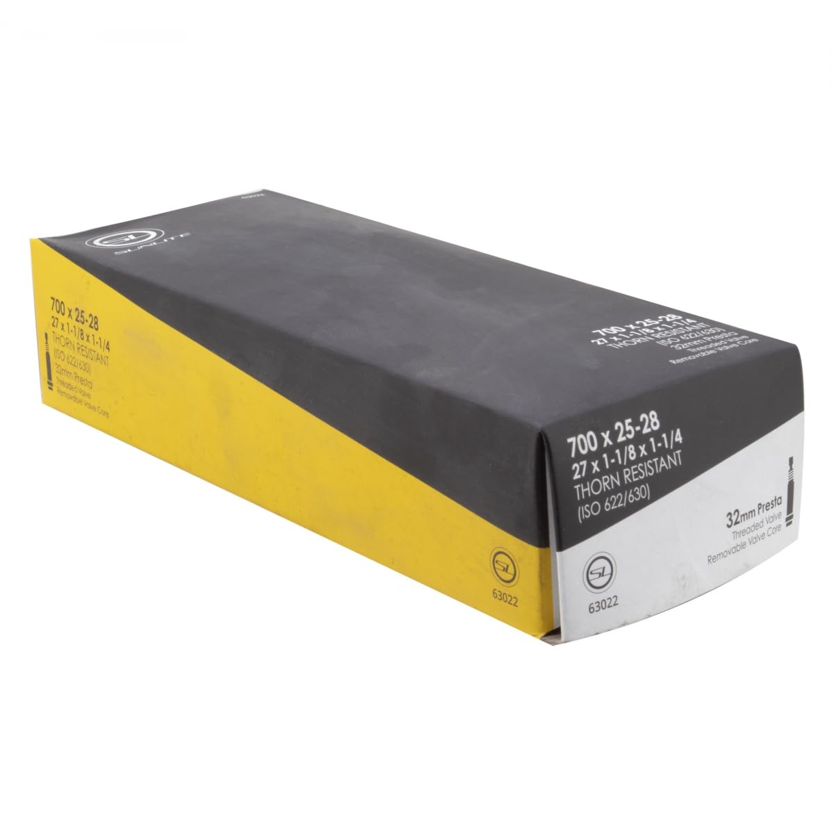 Sunlite Thorn Resistant Schrader Valve Tube, Black