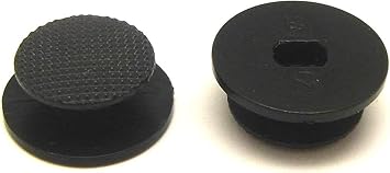 New 2 PCS Analog Joystick Stick Button Controller Cap Thumbstick Cover for PSP 2000 3000 2004 3004 Slim & Lite Black.