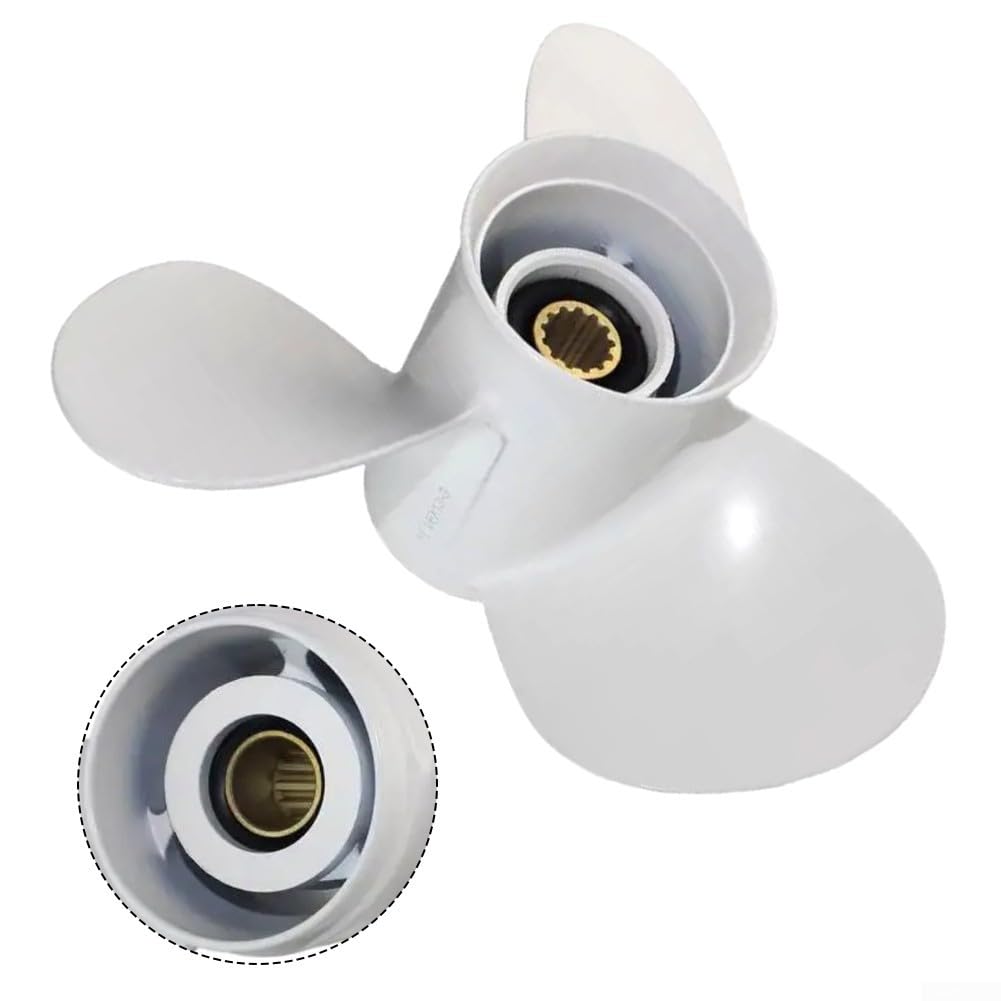 Elica fuoribordo 11 1/8x13 pollici in acciaio inox 13 denti design per 40-60HP barca motori