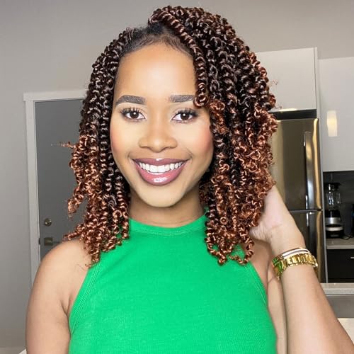 Fulcrum Passion Twist Crochet Hair 12 Inch, 9 Packs Pre