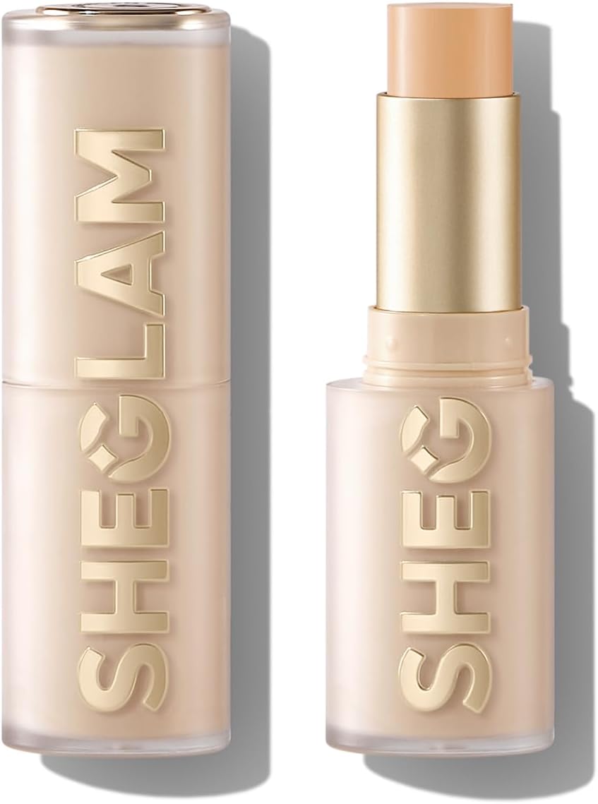 SHEGLAM Skin Magnet High Coverage Foundation Stick Long Lasting Medium Makeup for All Skin Types Shell