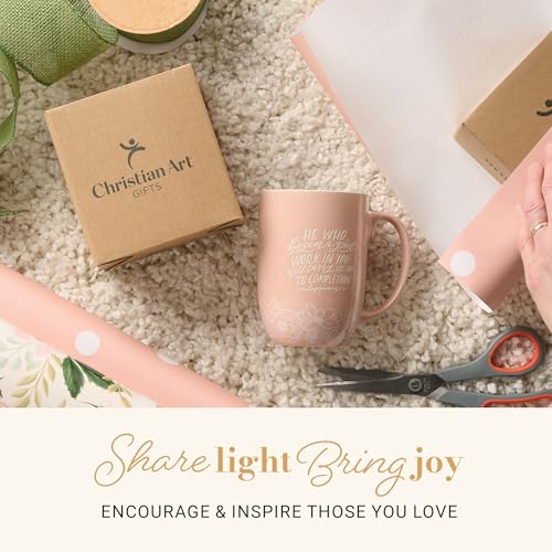 Image of Christian Art Gifts Large Scripture Ceramic Novelty Coffee Mug for Women