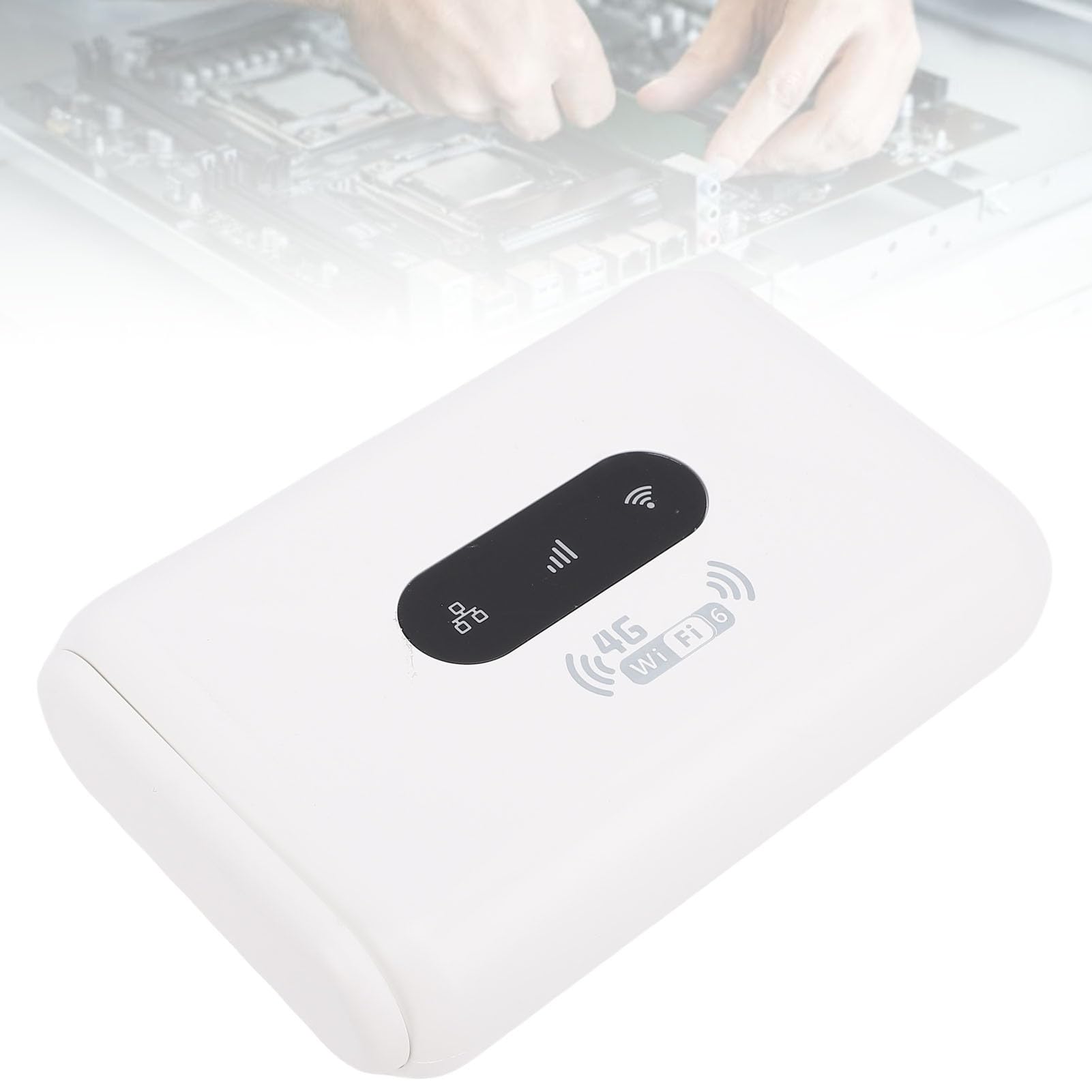 XUMIUZIY Router WiFi 4G LTE 300Mbps Bezprzewodowy z Gniazdem Karty SIM, | Bezprzewodowy router z modemem 4G CPE, 2 anteny, do podróży w biurze domowym, wersja europejska