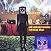 DJ Mask Music Festival Helmets LED Light up Full Head Masks for Halloween Party Decoration Props Costume Kids Women Man White