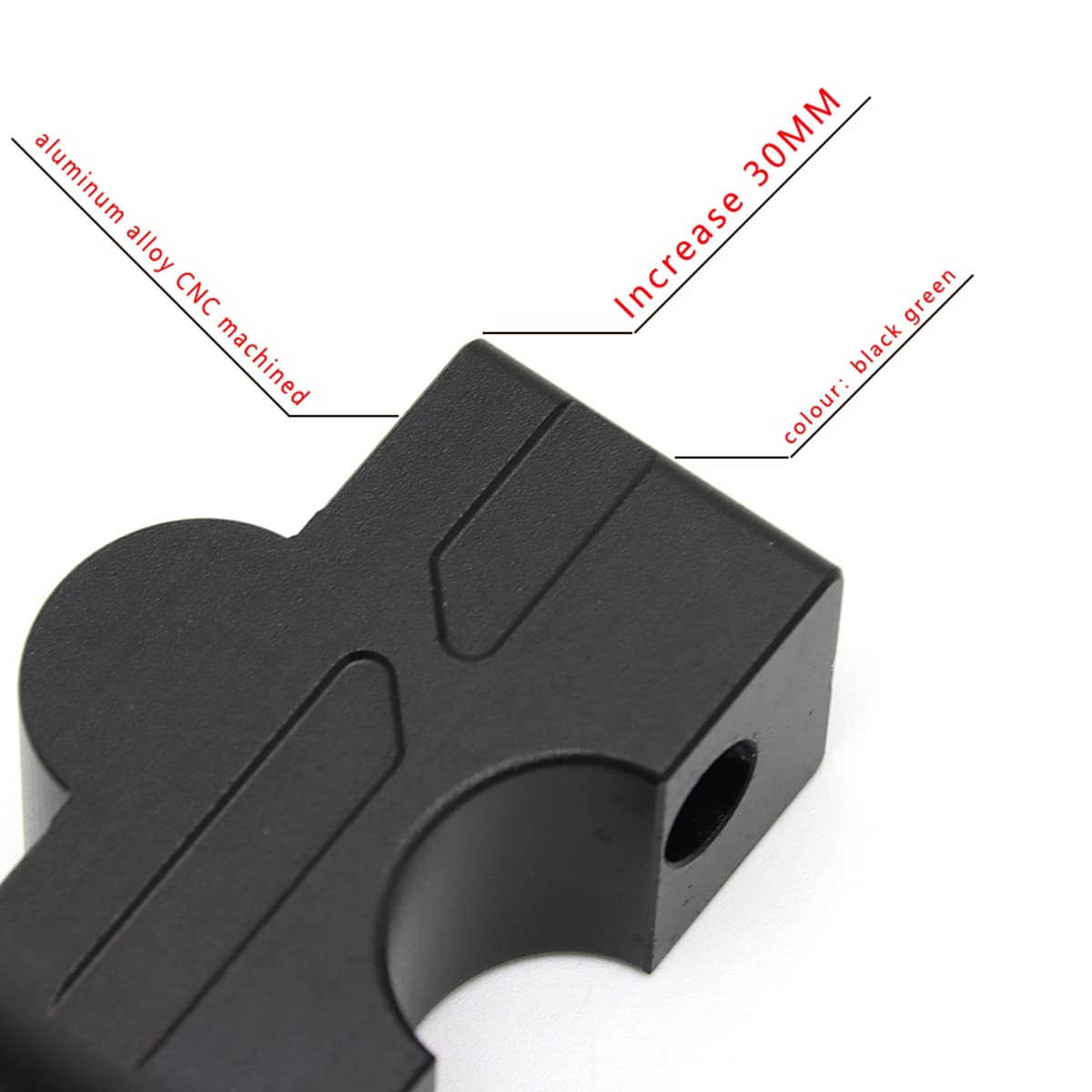 Moto Manubrio Riser 30 MM Trascina Morsetto Estendere Adattatore per ER6N ER6F -6N Ninja650 2012-2016 Z650 2017
