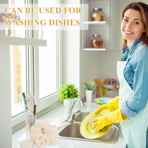 30 Stück Luffa Schwamm,Loofah Schwamm Luffa Seifenablage Luffaschwämme Natur Luffa Schwamm Seifenkissen Kann Lange Verwendet Werden Luffa-Schwamm-Seifenpads für Dusche Badezimmer Küchenarbeitsplatten