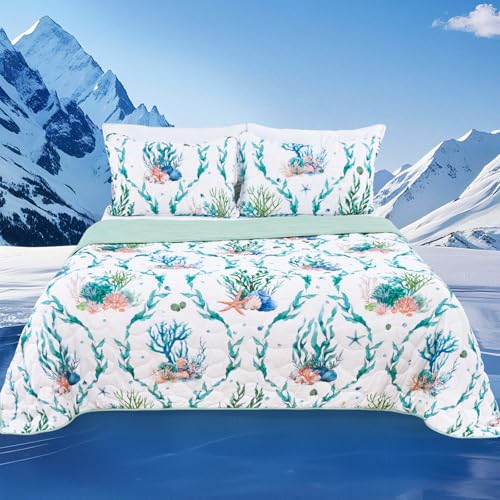 Uspring Queen Cooling Comforter Set 90" x 90