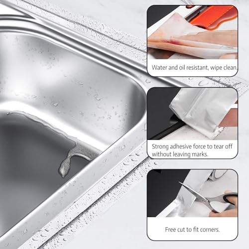 Image of Astimesa Heavy Duty Aluminum Foil Tape for Ductwork, 2 Inch x 44 Yd 3.9 Mil High Temperature HVAC Tape, Waterproof Silver Metal Tape, Strong Adhesive Dryer Vent Tape for Hose Exhaust Pipe (2)