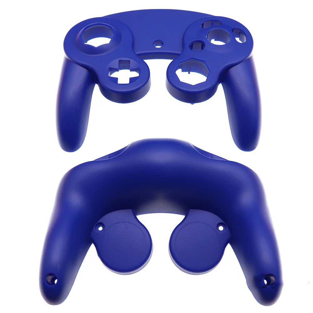 Zapasowa obudowa uchwytu obudowa obudowa etui do NGC Gamecube kontroler gier uchwyt ochronny futerał (niebieski)
