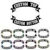 Custom Embroidered MC Biker Patches, Personalized Embroidery Rocker Patch Rider Motorcycle Patches Back Name Patch, Rocker Patches Set for Biker Vest Iron on (Type B)