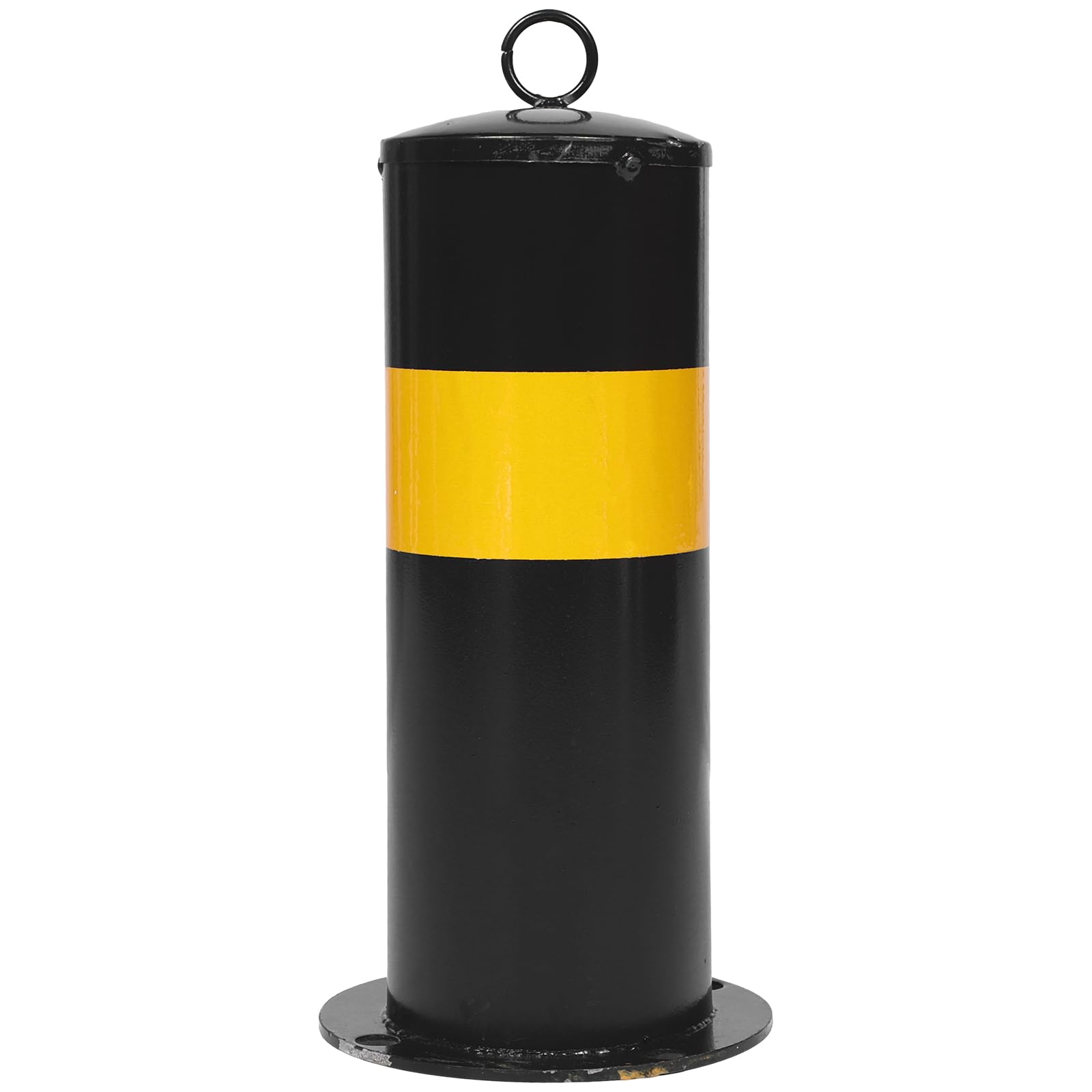 Barrière de Stationnement en Acier Noir, Poteau de Sécurité Épais, Installation Facile, pour Chantiers et Parkings, Séparation des Zones