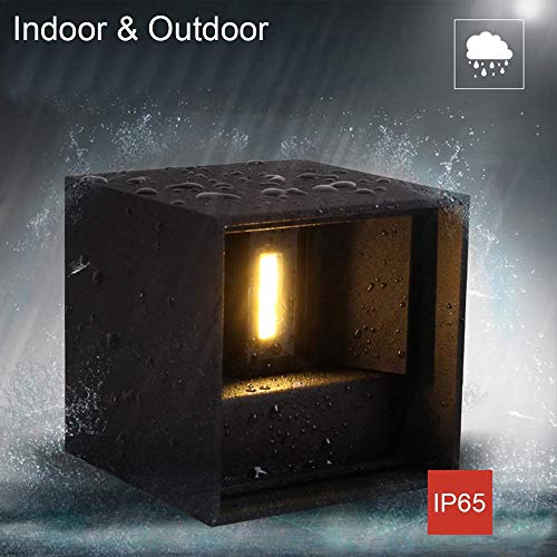 Image of JACKAL 12 Watt Warm White LED Outdoor Wall Lights, Gate Lights Waterproof (2 Ways) - Fancy Exterior Wall Mounted Light, Wall Lamp | IP65 Grade Waterproof Aluminium Body - 6 Months Warranty