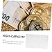 Gadpiparty 10Sheets Coin Storage Pages Pocket Protectors for Coin Collecting for Binders and Albums Coin Holders for All Coins