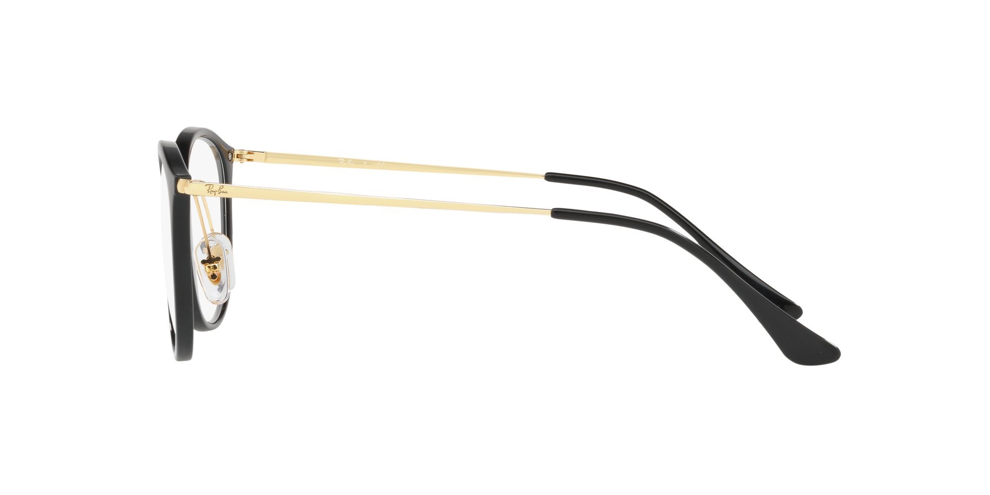 Ray-Ban Unisex-Erwachsene 0RX 7140 2000 51 Brillengestelle, Schwarz (Shiny Black)
