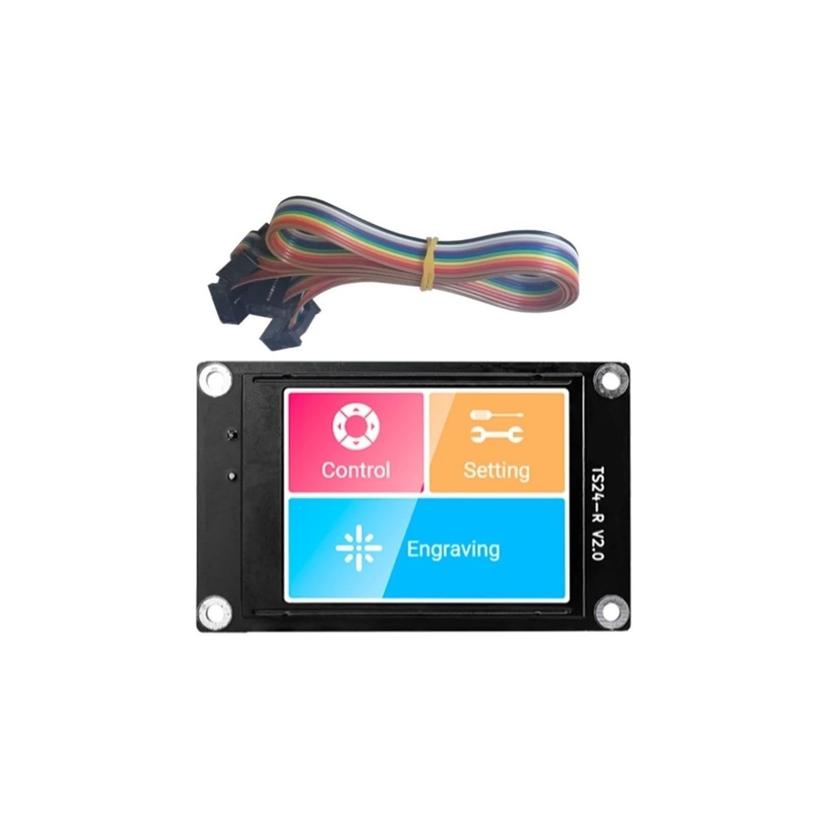 Aixinong1 Placa controladora de grabador láser DLC32 V2.1 de 32 bits, pantalla táctil TFT(TS24-R V2.0)