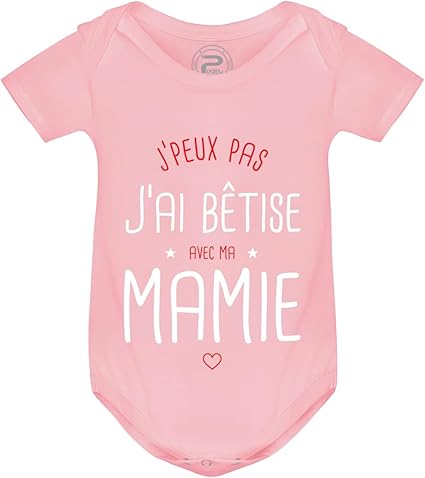 Je Peux Pas J'ai Bêtises Avec Marraine' Body Bébé Bio