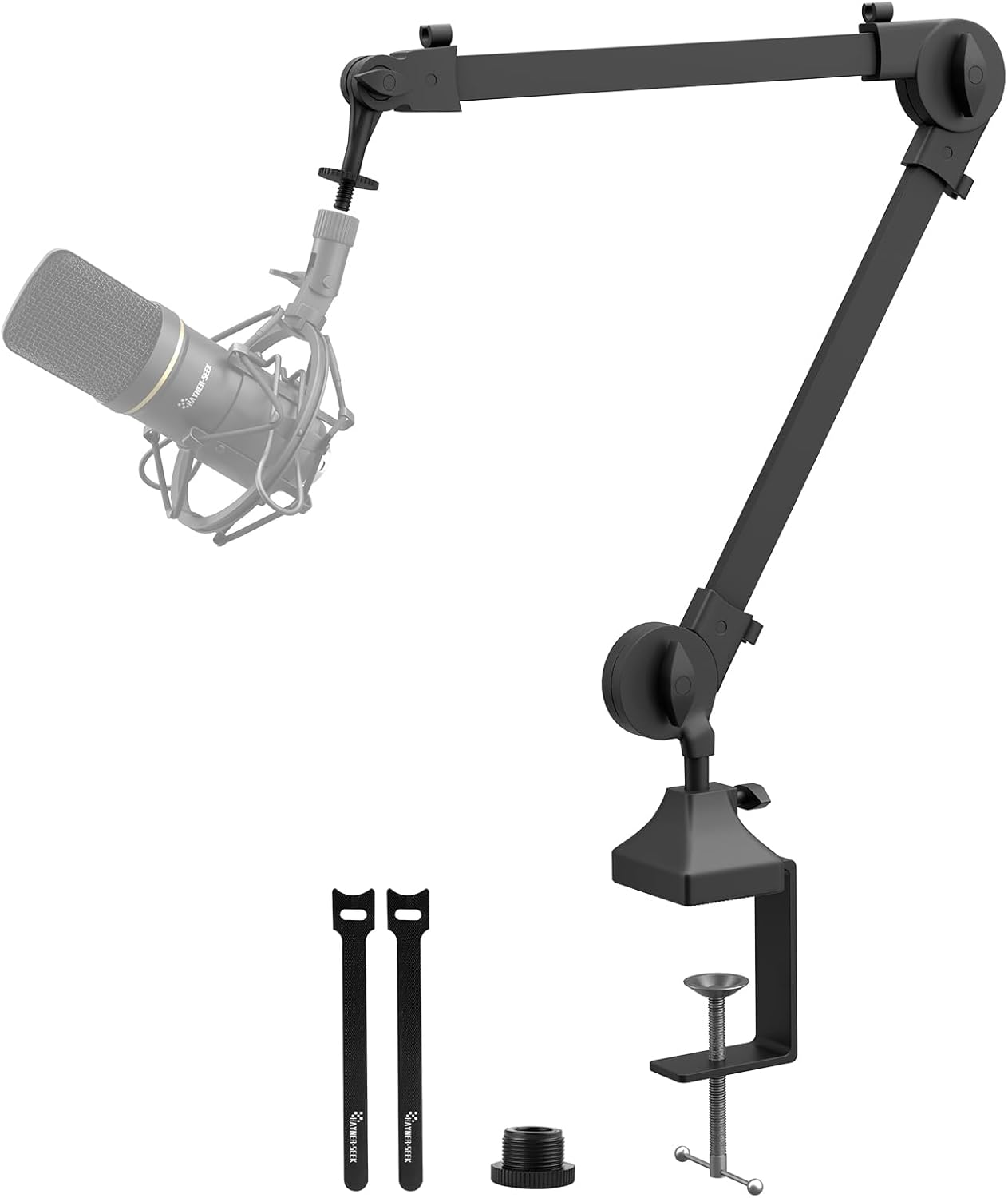 Microphone Boom Arm Stand, Studio Arm Suspension Scissor Adjustable Mic Stand for HyperX/Shure SM7B and Other Microphone, Recording Gaming Streaming Podcasting Microphone Boom Arm Stand, Studio Arm Suspension Scissor Adjustable Mic Stand for HyperX/Shure SM7B and Other Microphone, Recording Gaming Streaming Podcasting