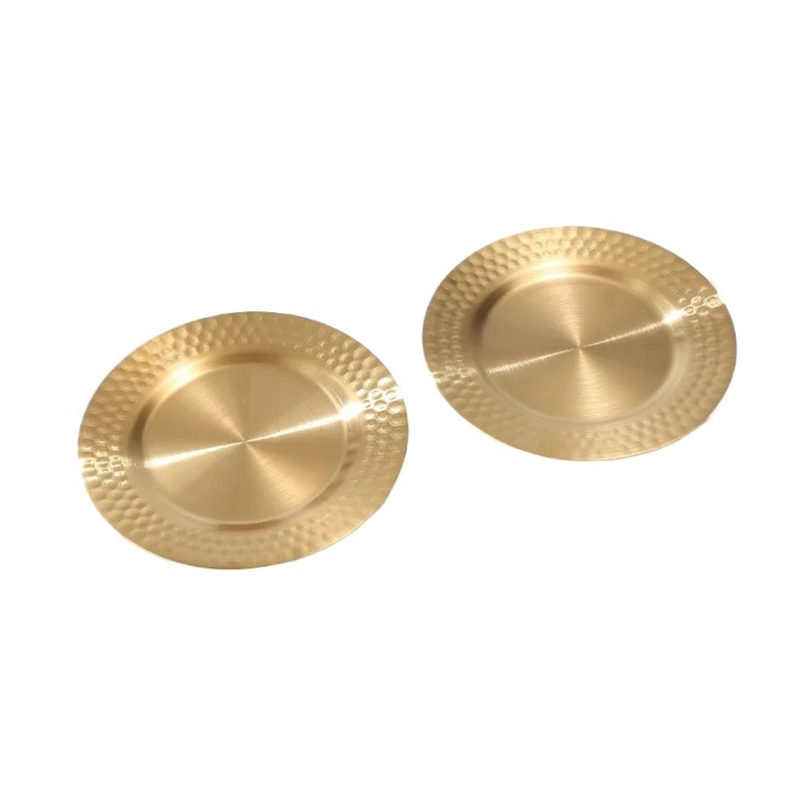 Hammered Tray Snack Plate Thickened Stainless Steel Dim Sum Multifunctional Steak for CoffeeJewellery(Color1)