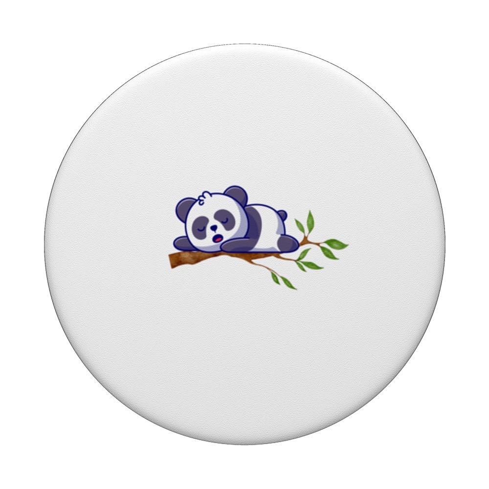 Je peux pas j'ai la lamme humour siesta panda PopSockets Swappable PopGrip, Black - Image 3