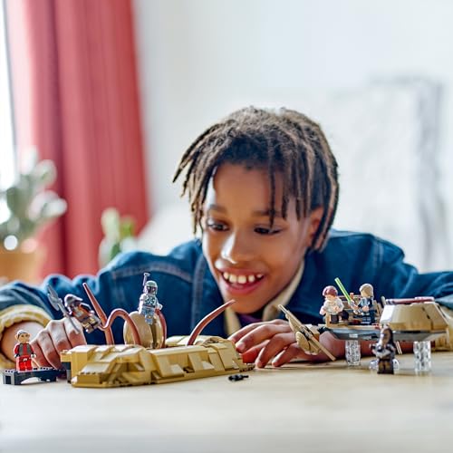 Image of LEGO Star Wars Desert Dodge and Sarlacc Pit - Collector's Building Set for Kids and Saga Fans - Buildable Vehicle for Boys and Girls 75396