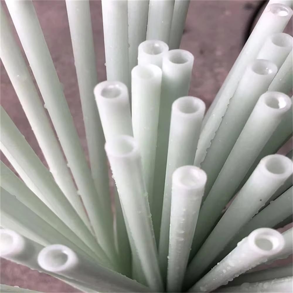 Lot De 4 Tubes En Fibre De Verre Blancs (diamètre Extérieur 3-14 Mm) – Rigides, Légers, Isolés, 495 Mm De Long For Travaux Manuels, Tentes, Modèles Réduits RC Et Projets De Bricolage(4x2x495mm)
