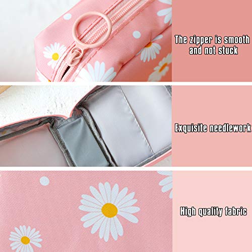 Sanitary Napkin Storage Bag,Menstrual Cup Pouch,Portable Sanitary Napkin Pads Storage Bags Feminine Menstruation First Period Bag for Teen Girls Women Ladies(2Pcs) - Thumbnail 7