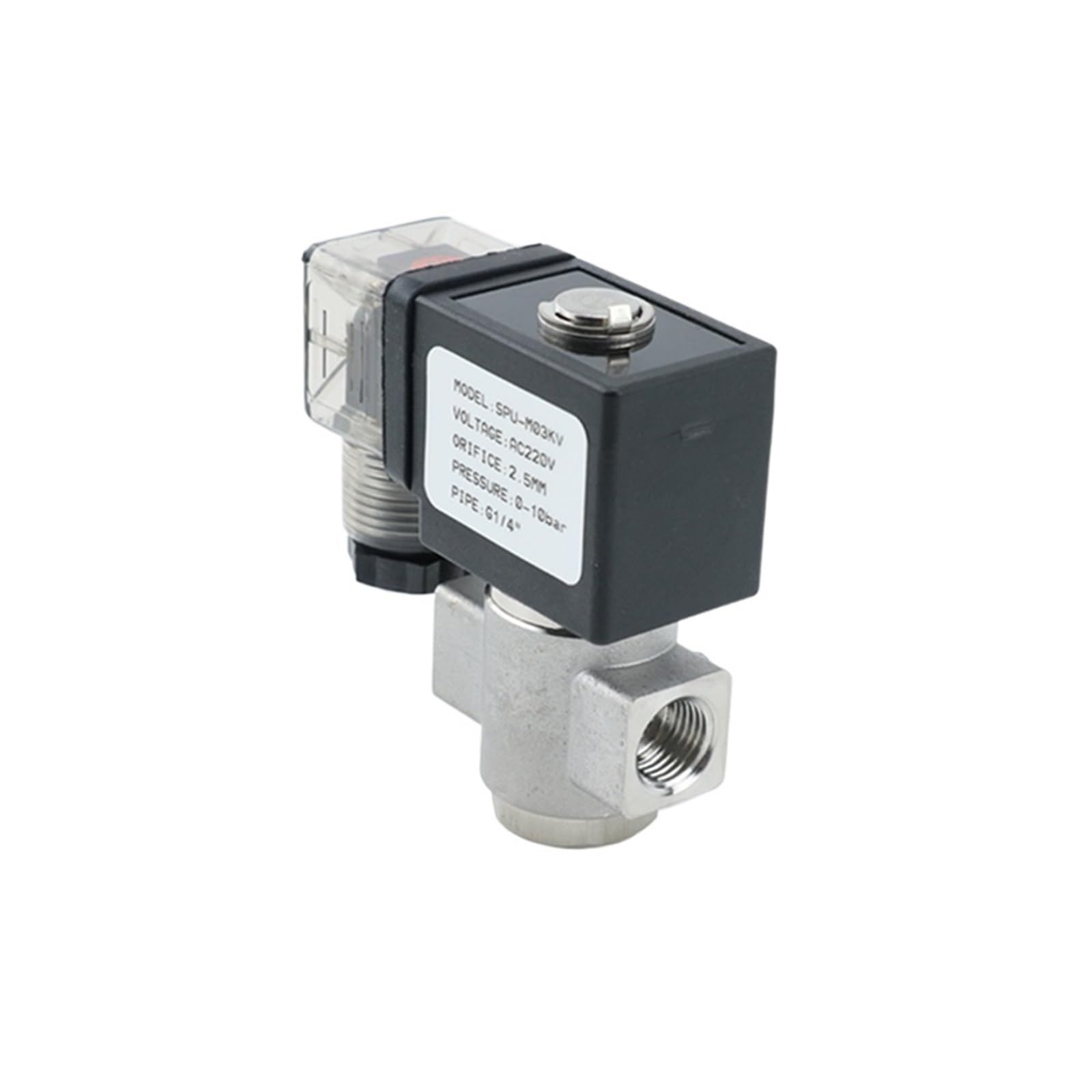 Nxdpajqizh 220Vac Normally Open Stainless Steel 304 Solenoid Valve(,With K25.4mm)
