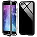 Produktbild Liebecase Für iPhone 8 Plus Hülle 360 Grad Magnetisch, Dünn Metallrahmen Magnetische Adsorption Handyhülle mit Panzerglas Vorne und Hinten Komplett Schutzhülle für iPhone 7Plus/8Plus 5.5"-Schwarz