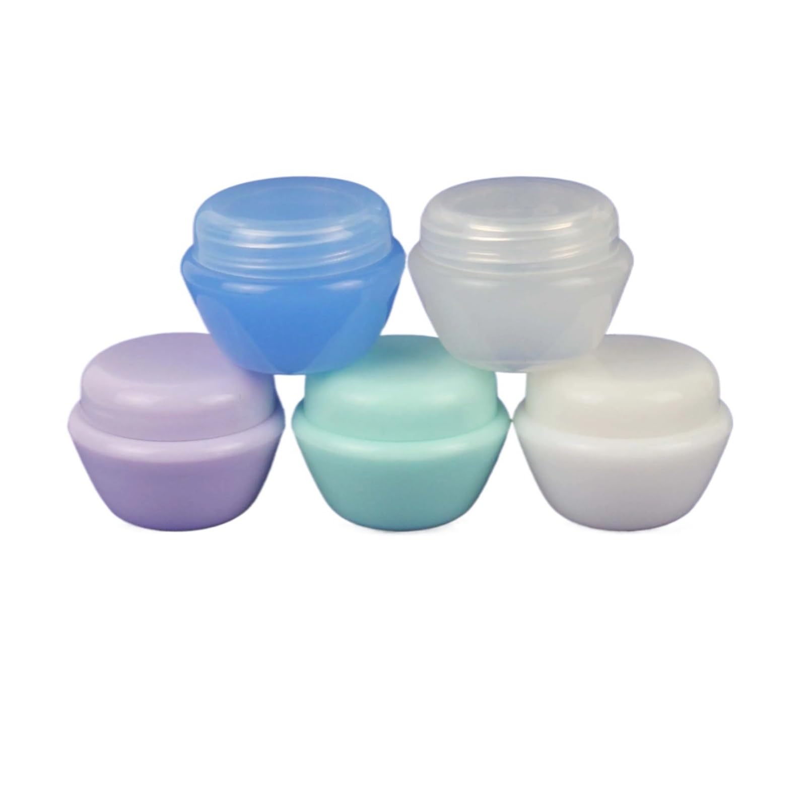 Face cream dispensing jar 30Pcs Cosmetics Jar Box Portable Empty Pots With Lid For Face Cream Refillable Bottles(Color6,10g)