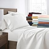 Pantrypoet Queen Sheet Set - 100% Cotton Soft Long-Staple Combed Pure Natural Bed Sheet Set - Hypoallergenic Easy Fit - 4 Piece Set - Bedding Sheets & Pillowcases Sage
