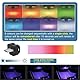 AUTOXBERT 2 Stück Typ-C Mini USB LED Licht, 8-Farben Einstellbarer Winkel Umgebungslicht, Auto On/Off-Atmosphäre Lampe für Auto-Innenraum, Home Decor, Lesen, Camping, Tastatur Beleuchtung