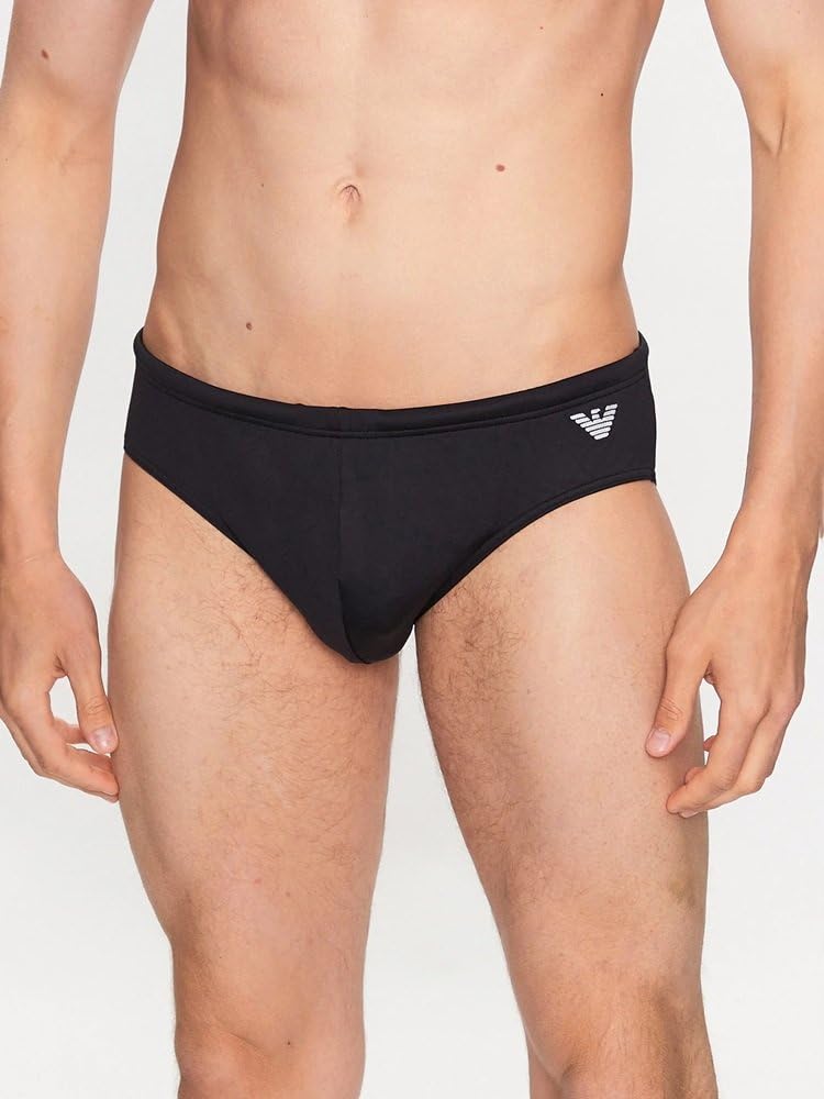 Emporio Armani Essential Eagle Logo Swim Brief Slip Uomo (Pacco da 1)