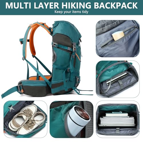Mochila deportiva impermeable 35L para senderismo miniatura 4